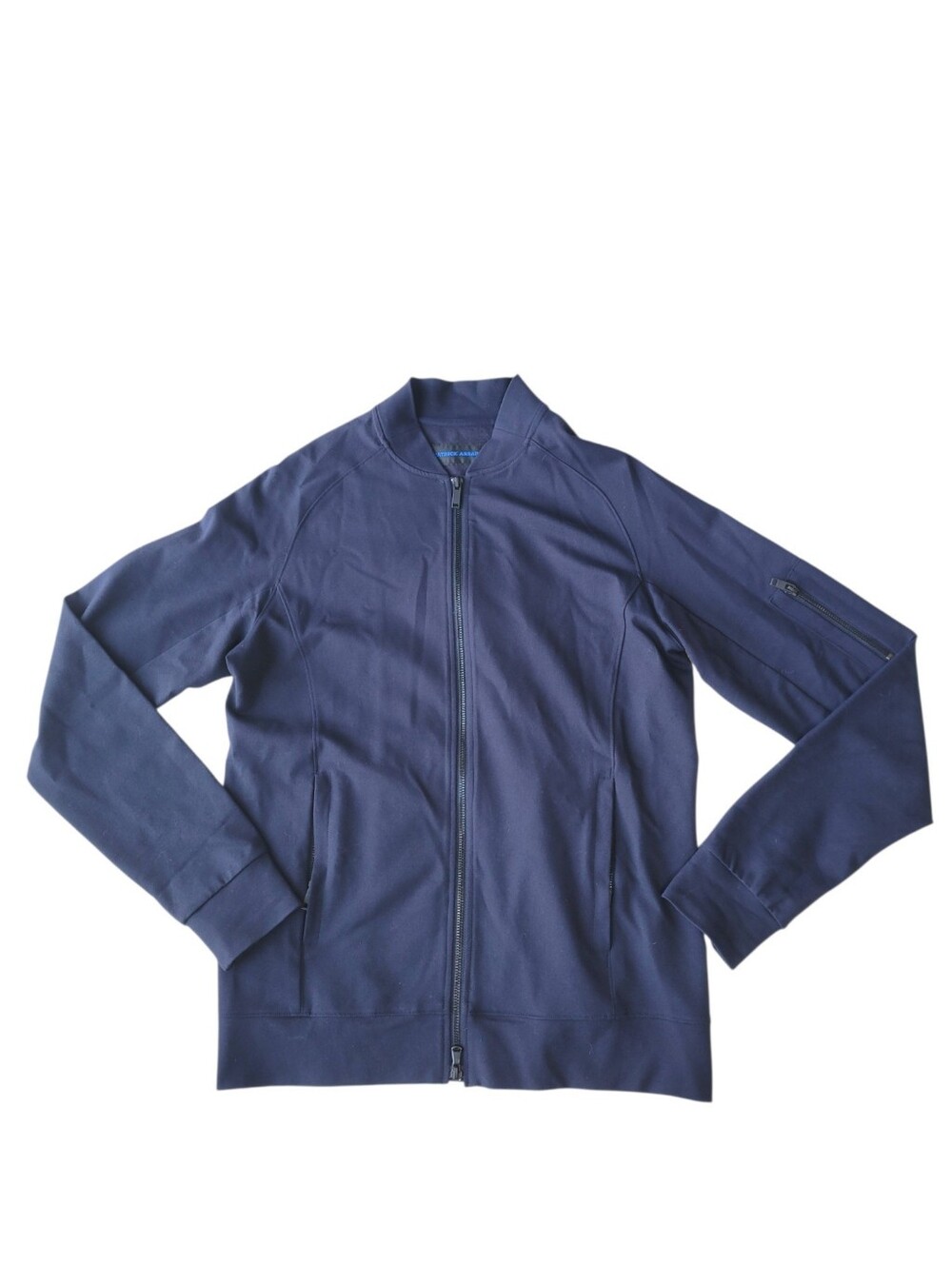 Patrick Assaraf Midnight Scuba Bomber Jacket Navy Blue Medium